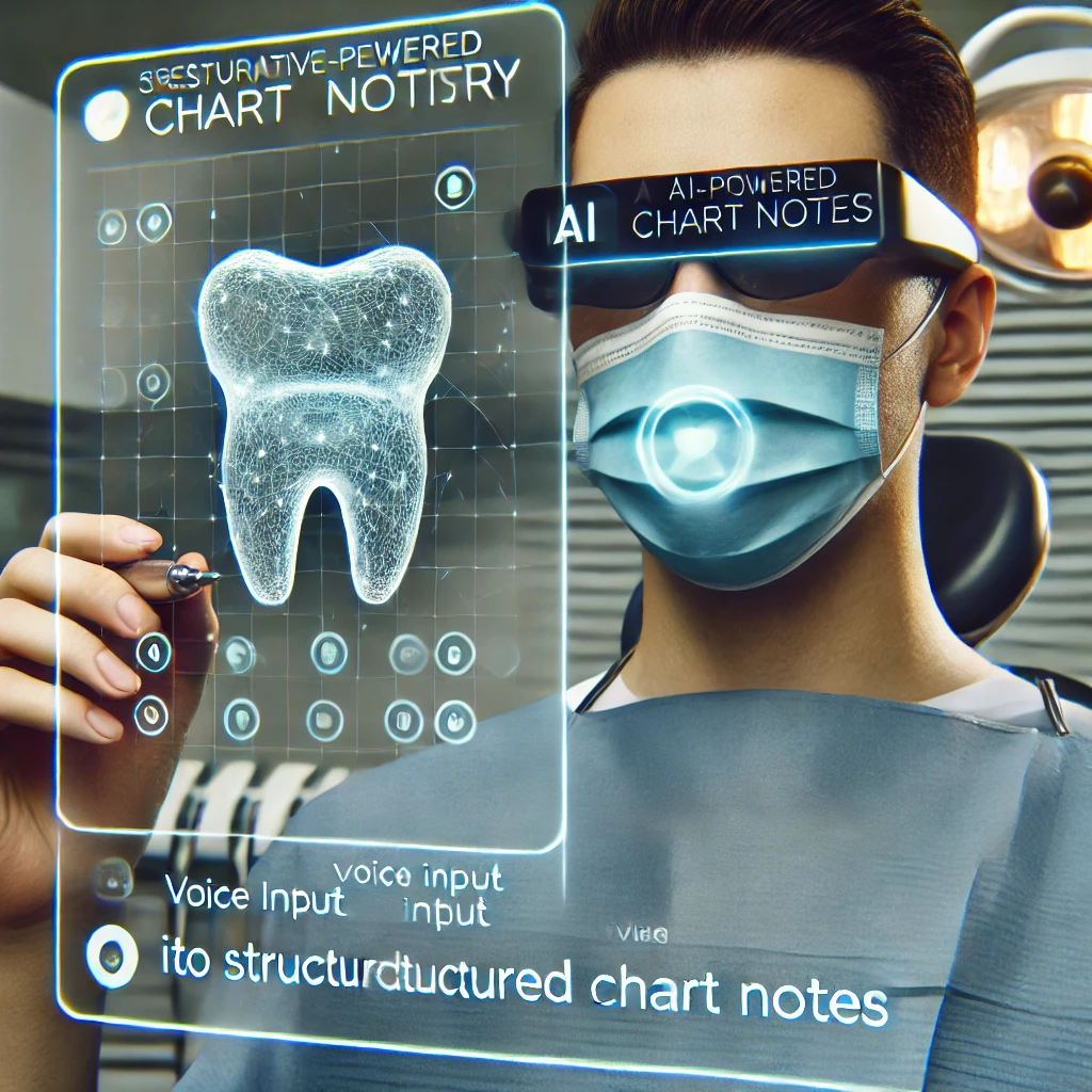 Dental professional using voice recognition